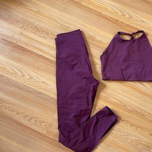 Plum Compressive High-Rise Legging